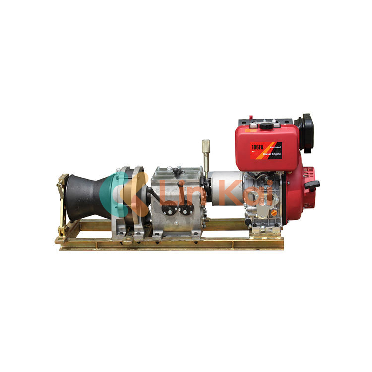 Door dieselmotor aangedreven lier Door dieselmotor aangedreven lier