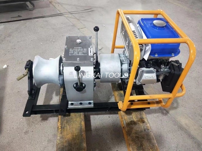 Power Pulling Lier met Honda-benzinemotor voor het elektrisch bespannen van leidingen
