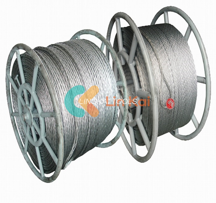 Sterkte Anti Twist gevlochten staalkabel 12 mm voor het trekken van enkele geleider of OPGW