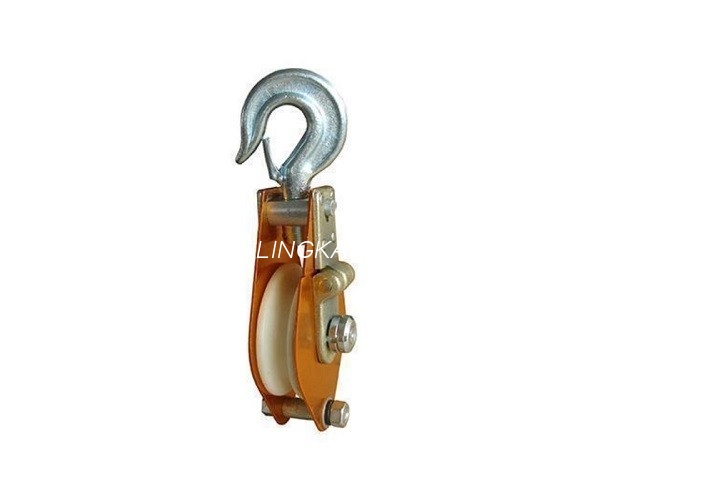 3 Ton kabel trekkatrol Nylon schijfhaaktype hijs-hijsblok