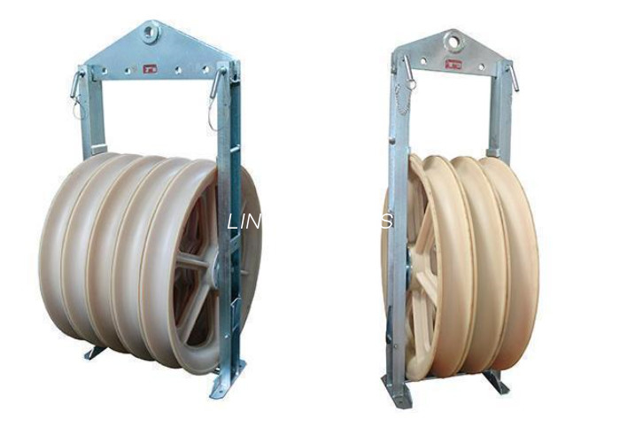 Grote diameter geleiderkabel die katrol trekt en blok MC nylon blok vastbindt