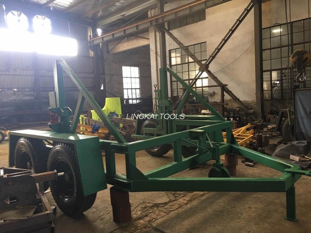 Kabeltrommeldrager met draagvermogen van 12 ton met spuitverf voor oppervlaktebehandeling