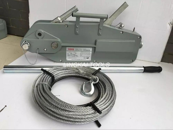 Tirfor stalen draad touw hand lier takel draad touwtakel lier voor tillen