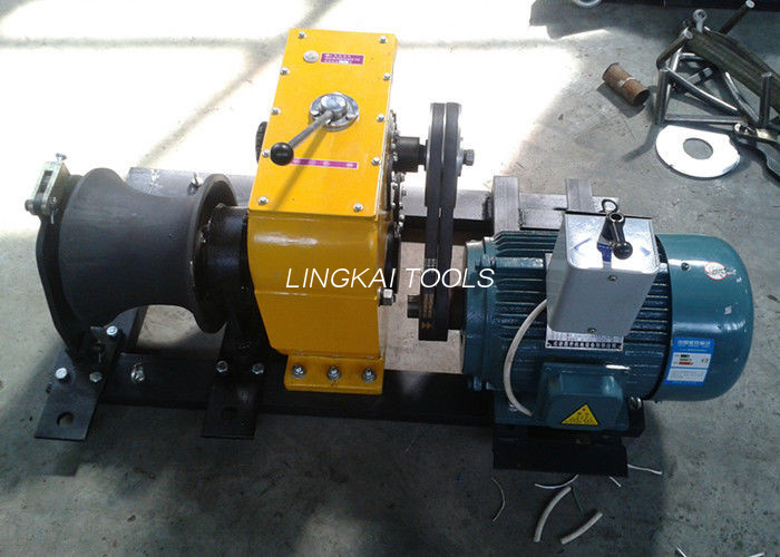 JJM8D Model 80 Kn kabel lier Puller benzine Capstan lier voor kabelbekleding