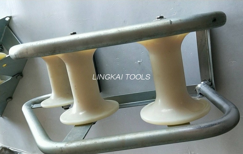 Pithead Telecom Kabelgeleider Roller 3 Blok Voor Mangat Nylon Materiaal