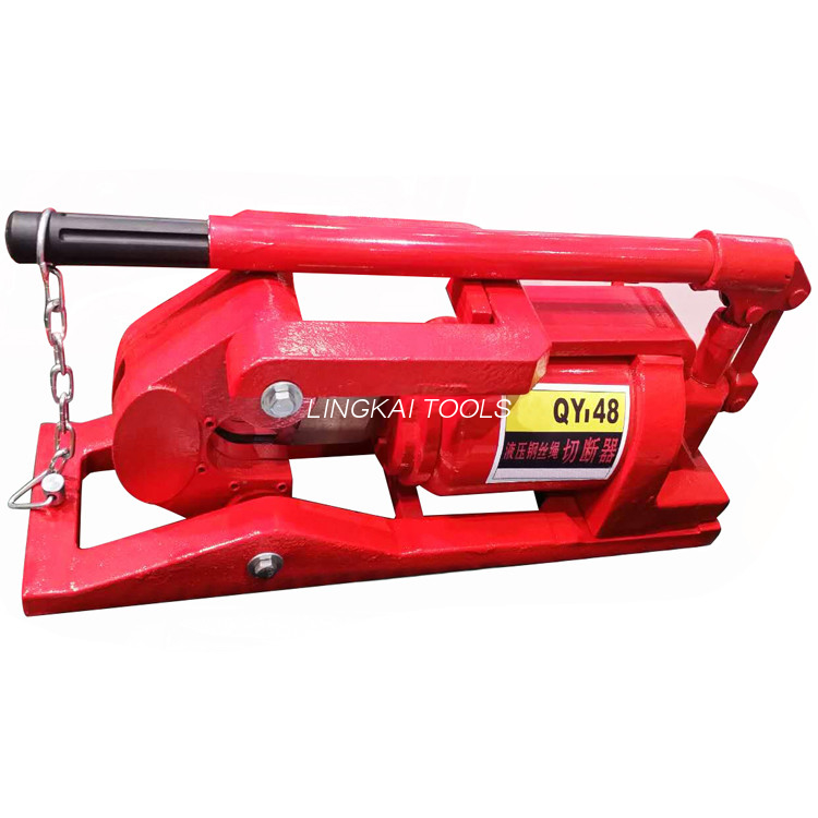 QY48 20T hydraulische draadkabelsnijder / staalkabelsnijder 0,3L oliecapaciteit