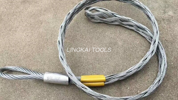 CE geslaagd voor optische vezelkabelhulpmiddelen Opgw-kabel Trekgrepen Mesh Socket-verbindingen