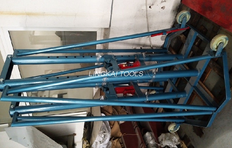Professionele draadhaspelstandaard van 5 ton / 10 ton Hoogwaardige hydraulische kabeltrommelstandaard