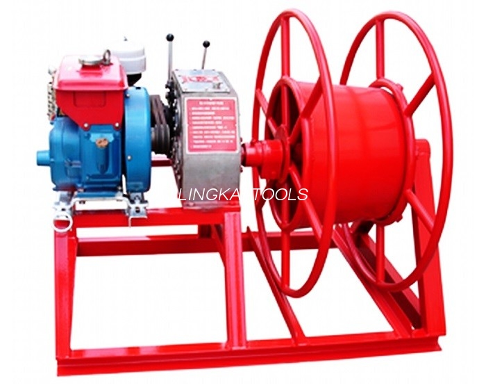 3600rpm Snelheid 5 Ton Power Puller Lierdraad neemt met GX160-benzinemotor op