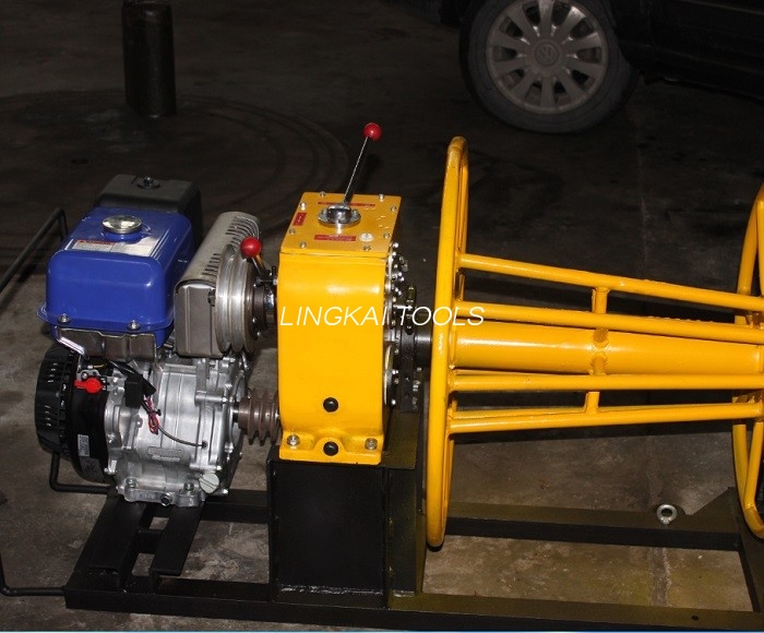 Benzinemotor draadkabellier 2 ton voor draadopname / draadkabelopwikkelaar