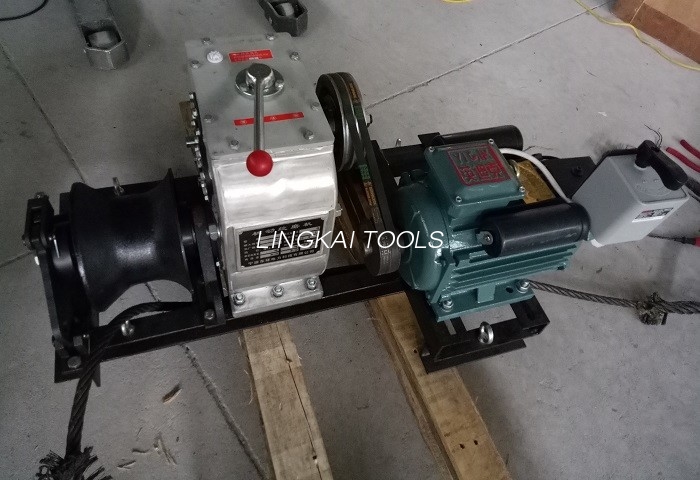 Draagbare 3 ton stroomkabelliertrekker met elektrische motor in Power Line-constructie