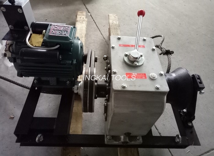 220v 380v 3 ton elektrische draadtrekker / kabeltrekgereedschap voor energieconstructie
