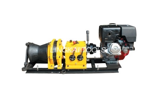 Snelle asaandrijving transmissiekabelliertrekker met benzine Honda GX390 13 pk motor