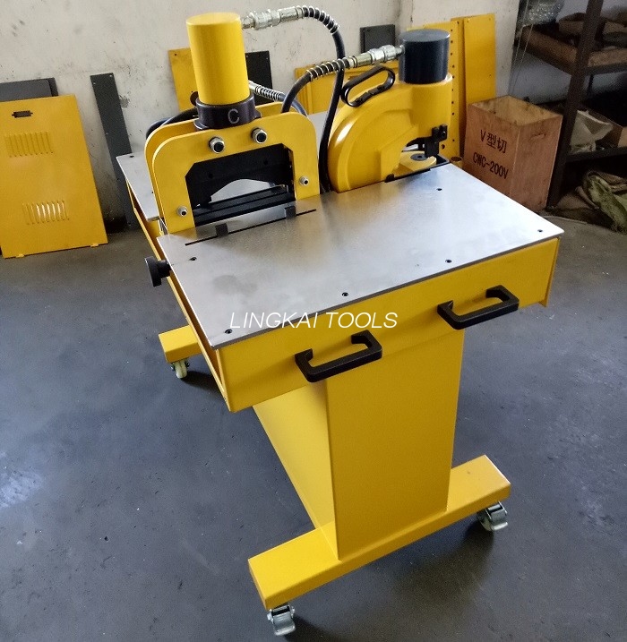 220V 50HZ hydraulische krimptang Bus Bar Processor voor het snijden van ponsen buigen