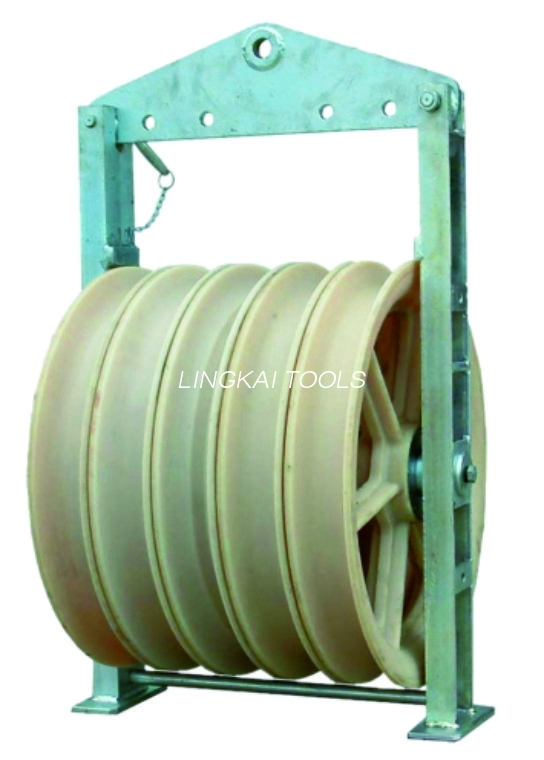 508X75mm 3 nylon wielen gebundelde bovengeleiderblokken