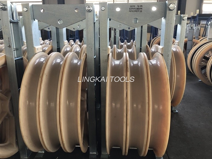 660 mm nylon rollengeleider die blokken vastmaakt voor gebundelde bovenkabel