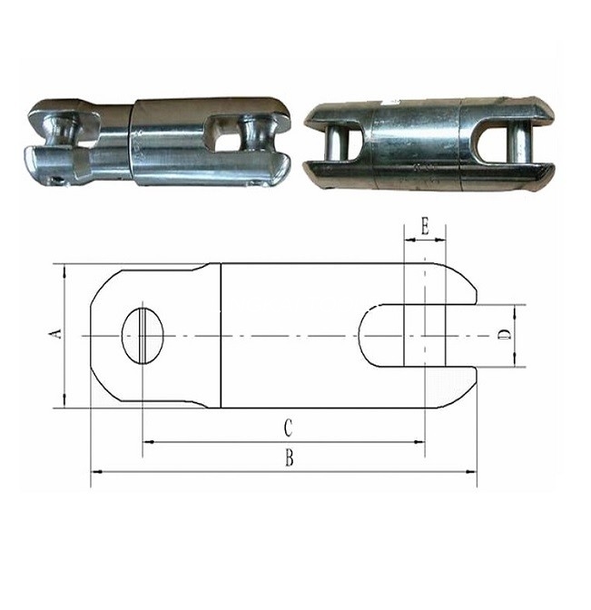 Draaibare staaldraadconnector voor het trekken van kabels, bespangereedschappen