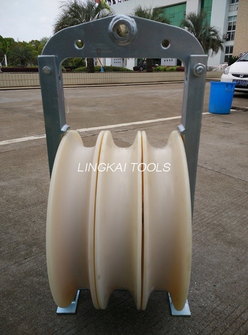 508 mm grote diameter bespanblok Nylon schijf hijskabel katrol elektrisch blok voor geleiders