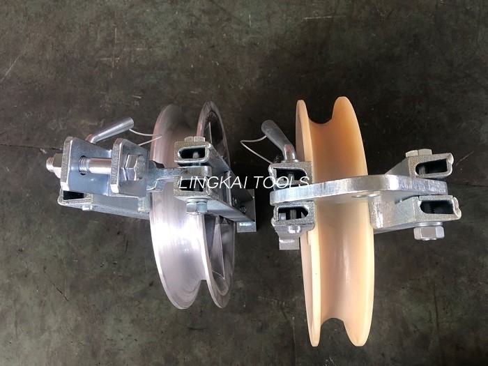 Katrolschijfhaak Kabelrol Wielkatrol Nylon aluminiumlegering Enkel rijgblok